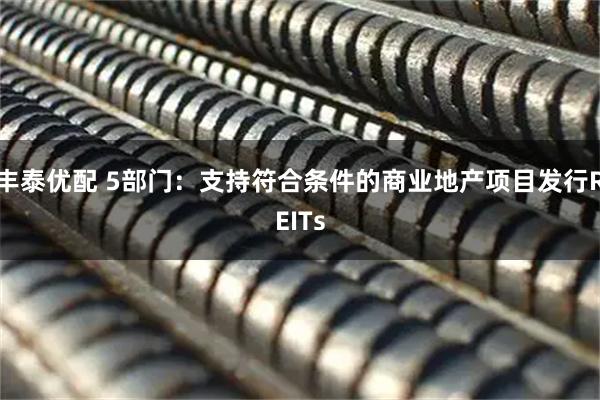 丰泰优配 5部门：支持符合条件的商业地产项目发行REITs