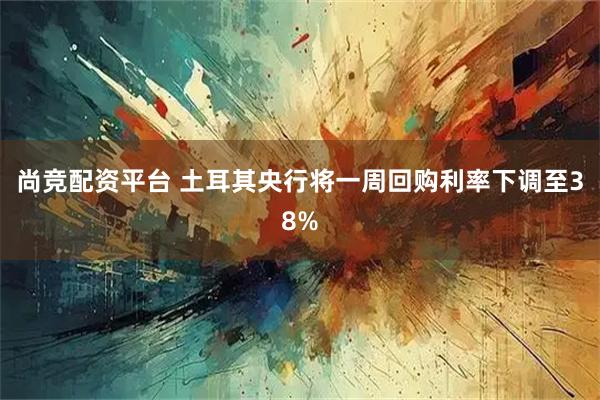 尚竞配资平台 土耳其央行将一周回购利率下调至38%